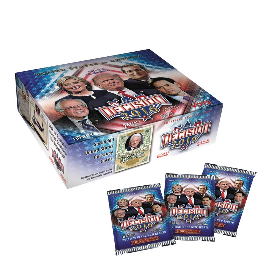 Decision 2016 Political Trading Cards Hobby Box