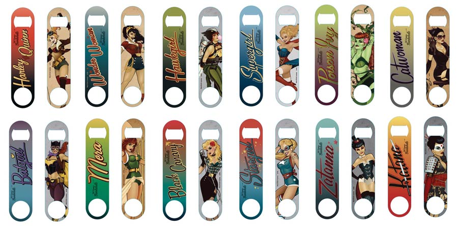DC Bombshells Barblade Bottle Opener Keychain 36-Piece Display