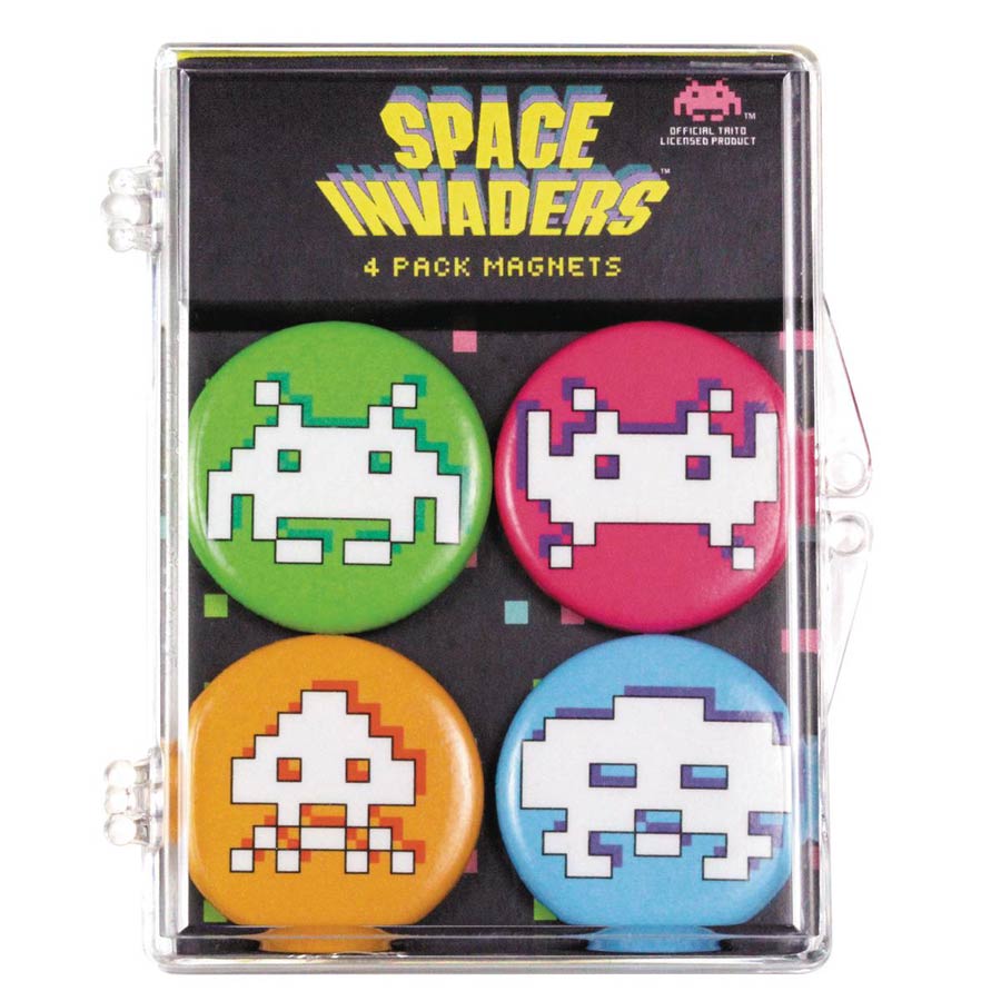 Space Invaders 4-Piece Magnet Set