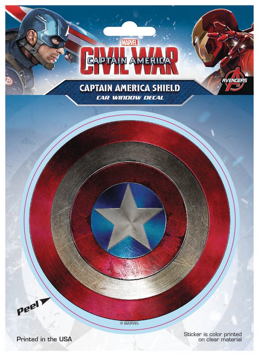 Captain America Civil War Decal - Captain Americas Shield