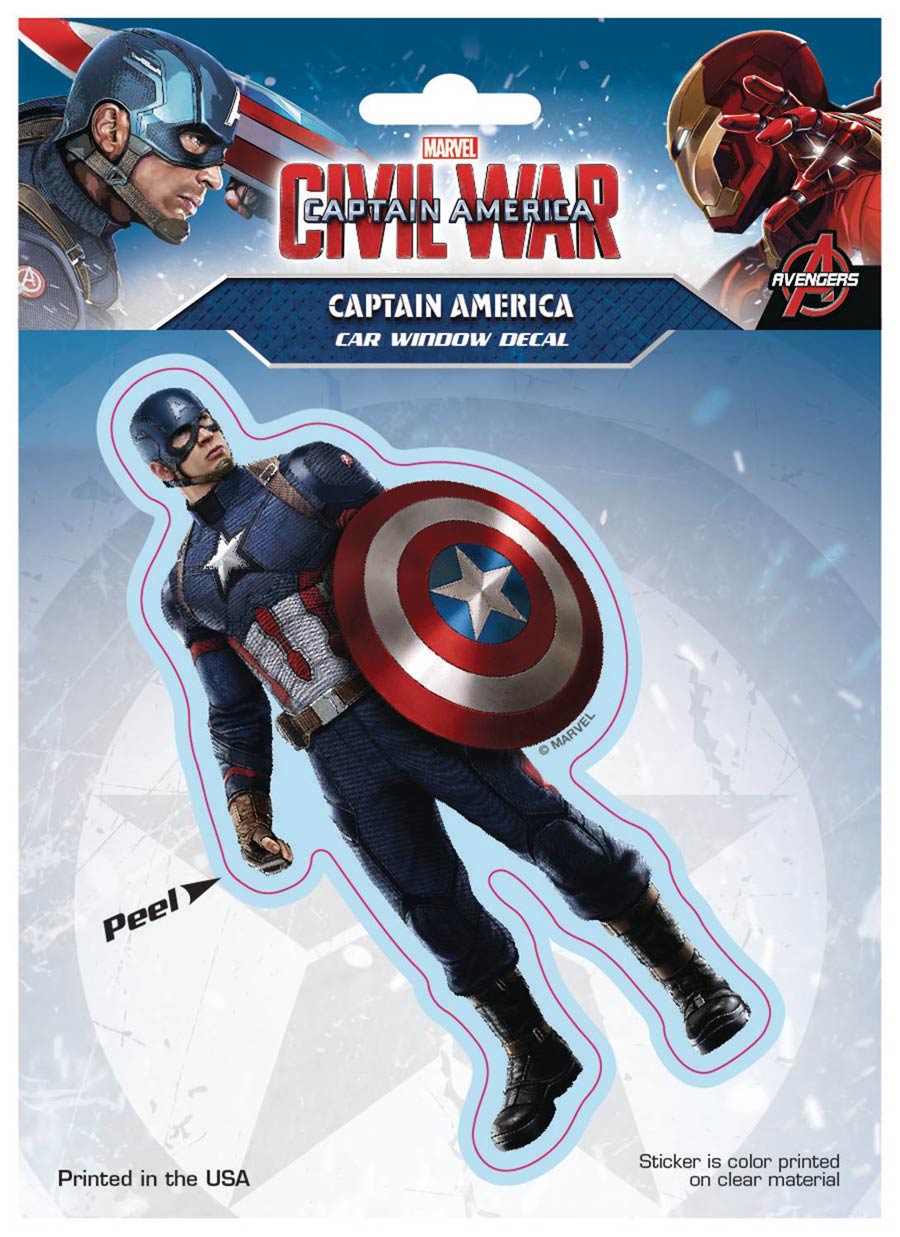 Captain America Civil War Decal - Captain America