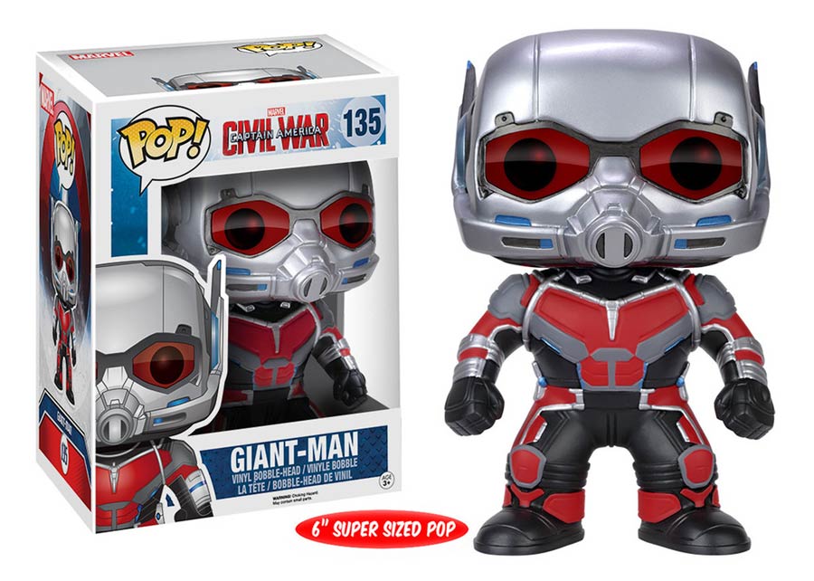 POP Marvel 135 Captain America Civil War Giant-Man 6-Inch Vinyl Bobble Head