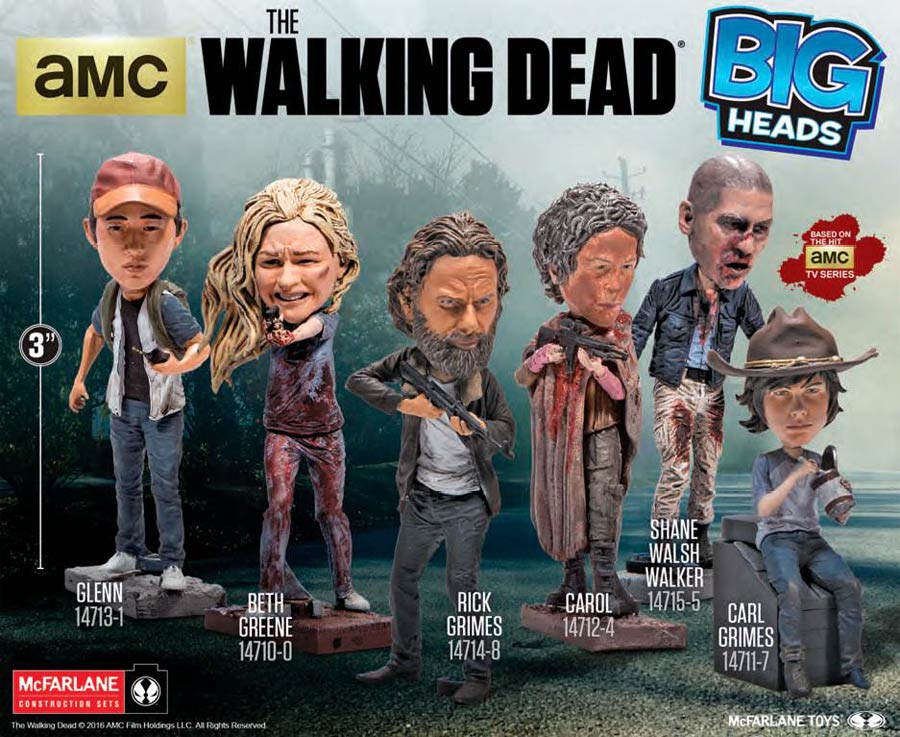 Walking Dead TV Series Big Head Shane Walsh Walker Mini Figure Case