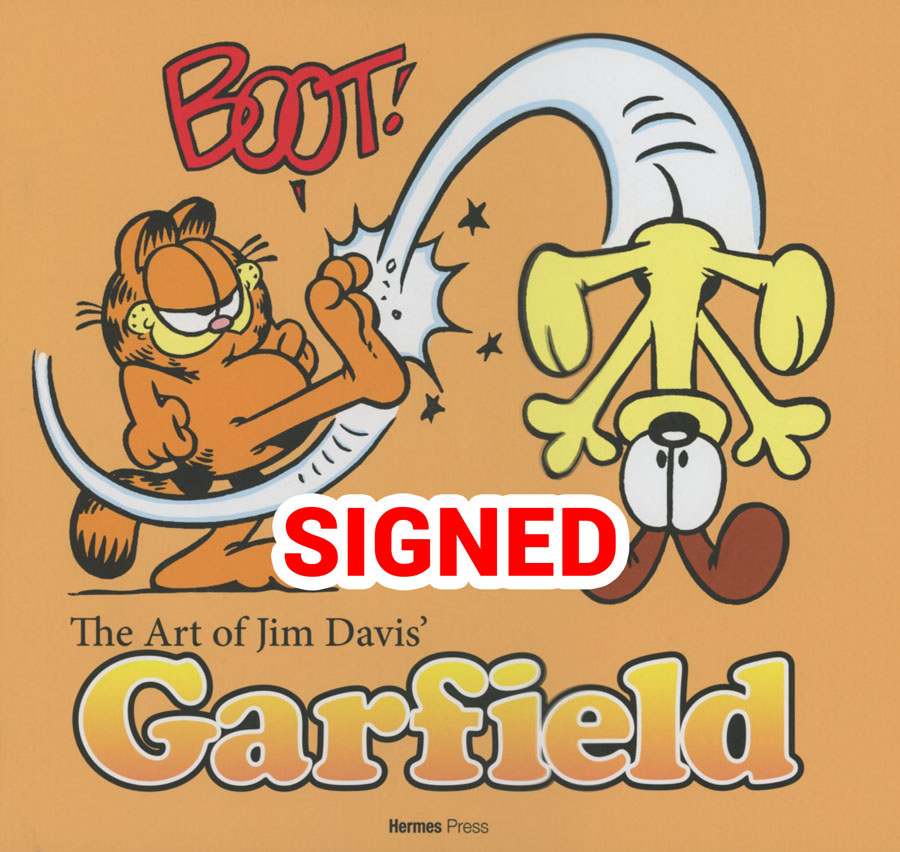 Art Of Jim Davis Garfield HC Deluxe Signed Edition