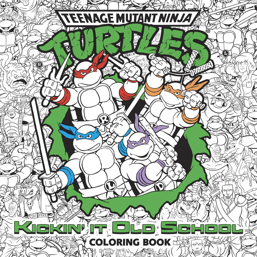 Teenage Mutant Ninja Turtles Kickin It Old School Coloring Book SC