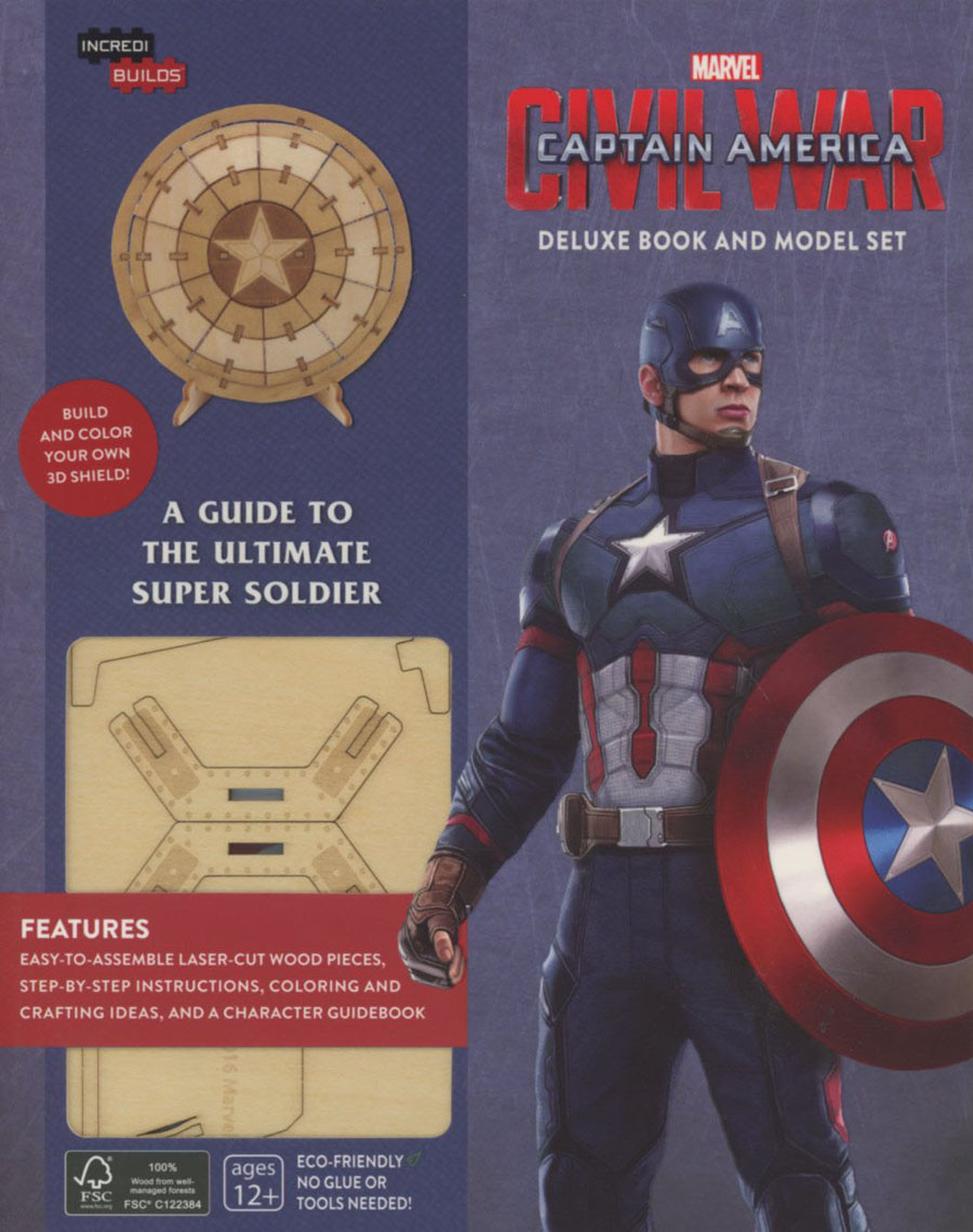 Incredibuilds Captain America Civil War Deluxe Book And Model Set