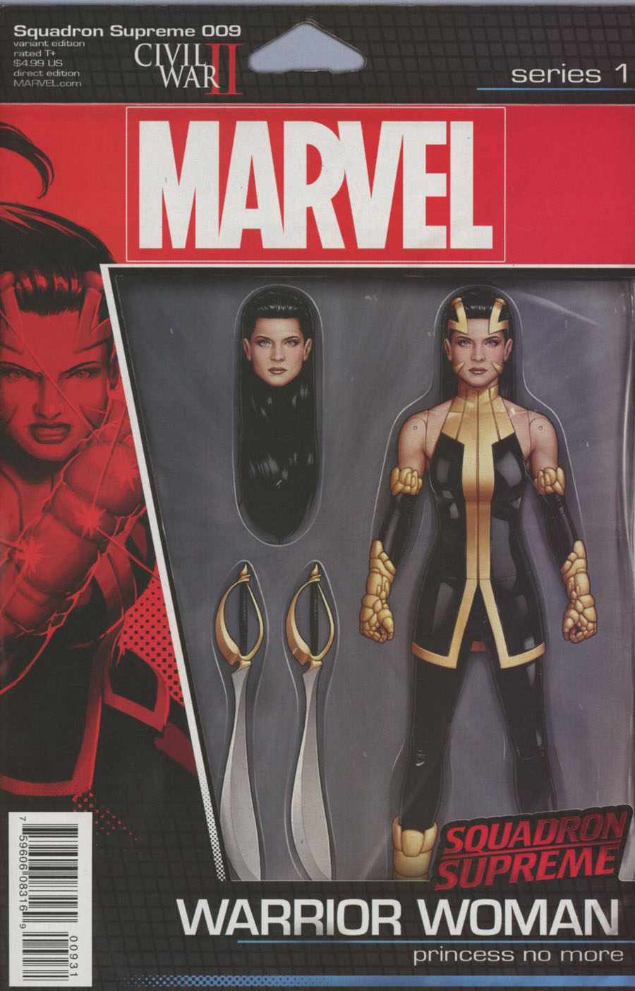 Squadron Supreme Vol 4 #9 Cover B Variant John Tyler Christopher Action Figure Cover (Civil War II Tie-In)