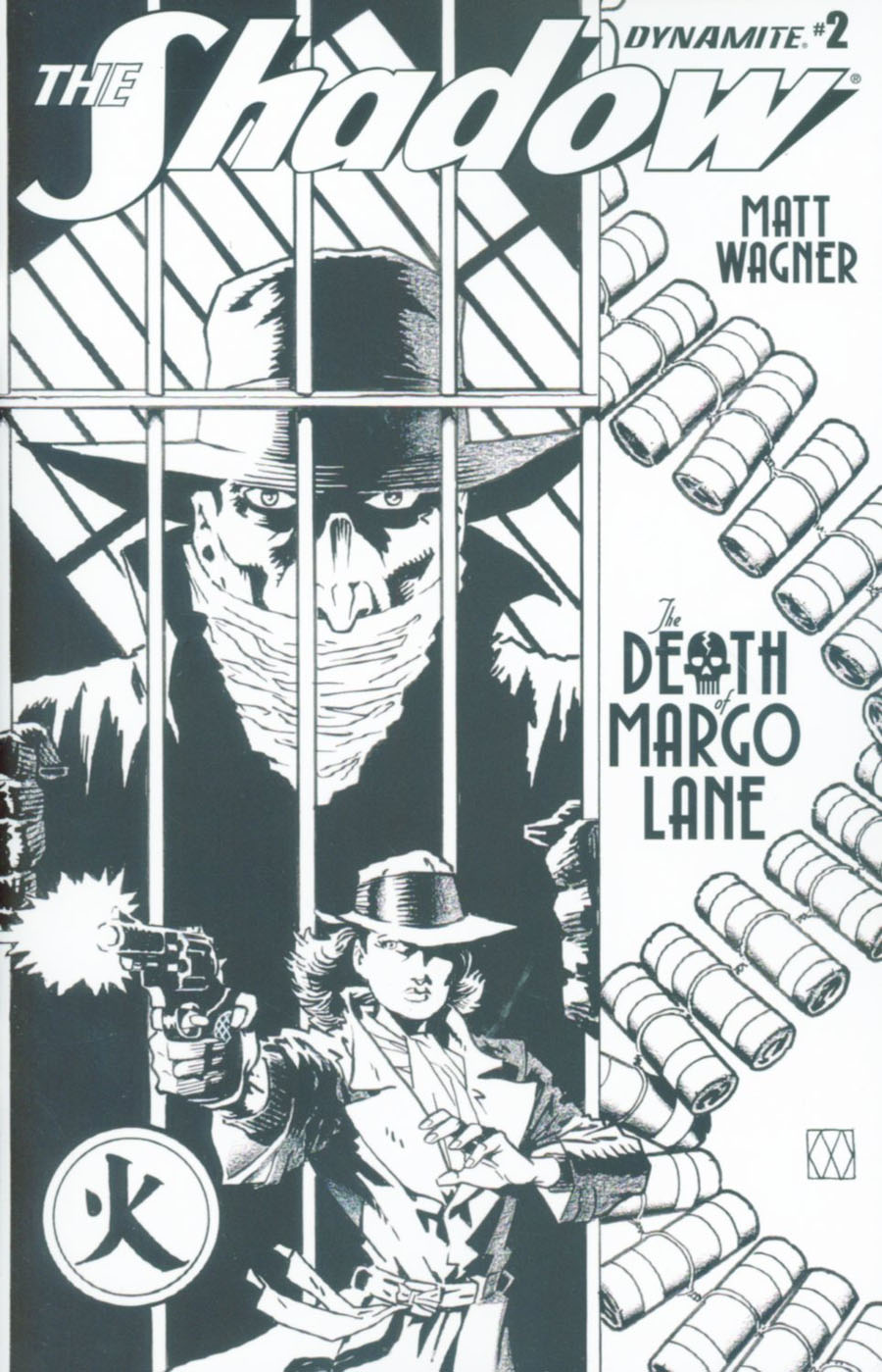 Shadow Death Of Margo Lane #2 Cover B Incentive Matt Wagner Black & White Cover