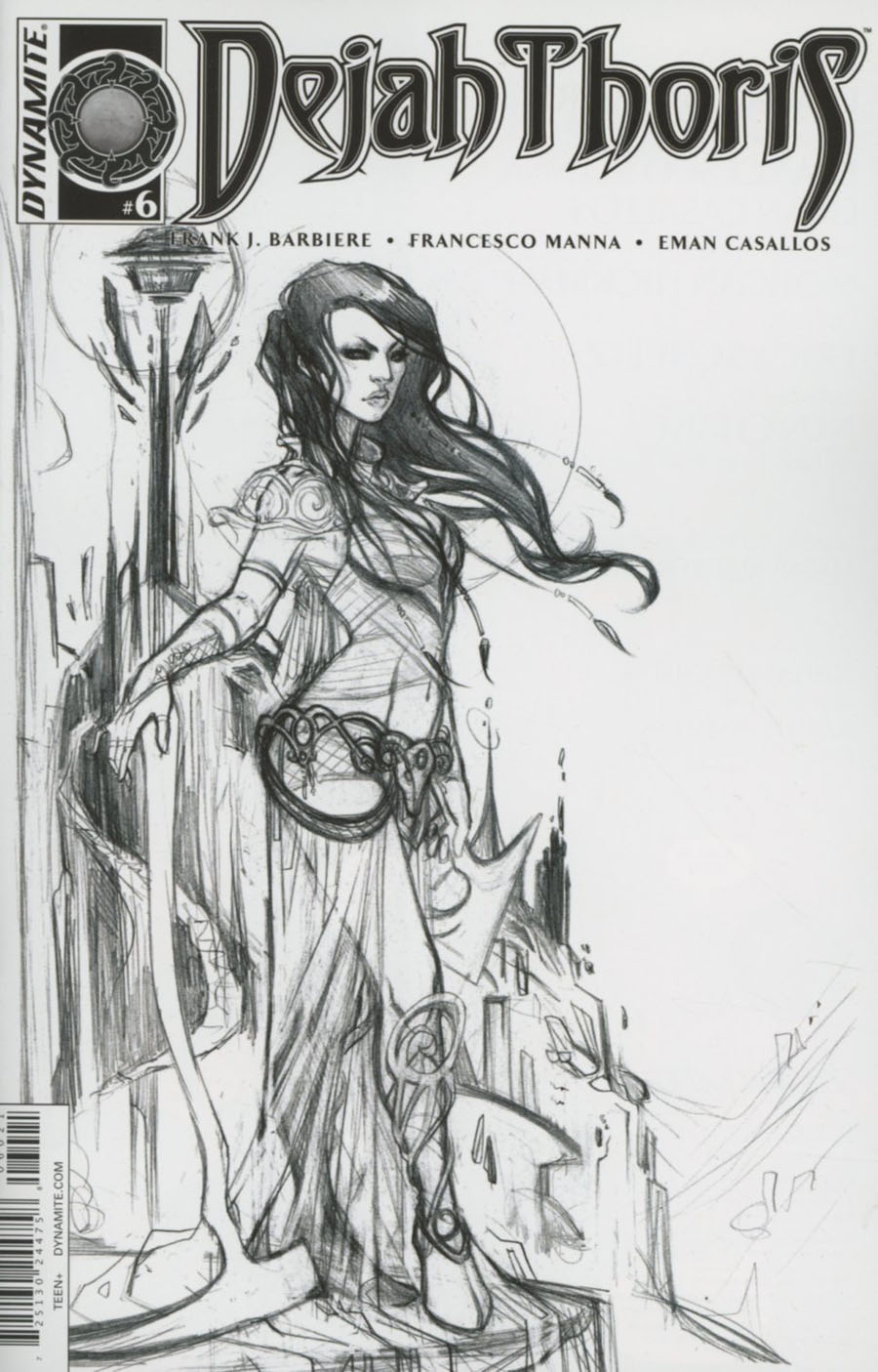 Dejah Thoris #6 Cover B Incentive NEN Black & White Cover