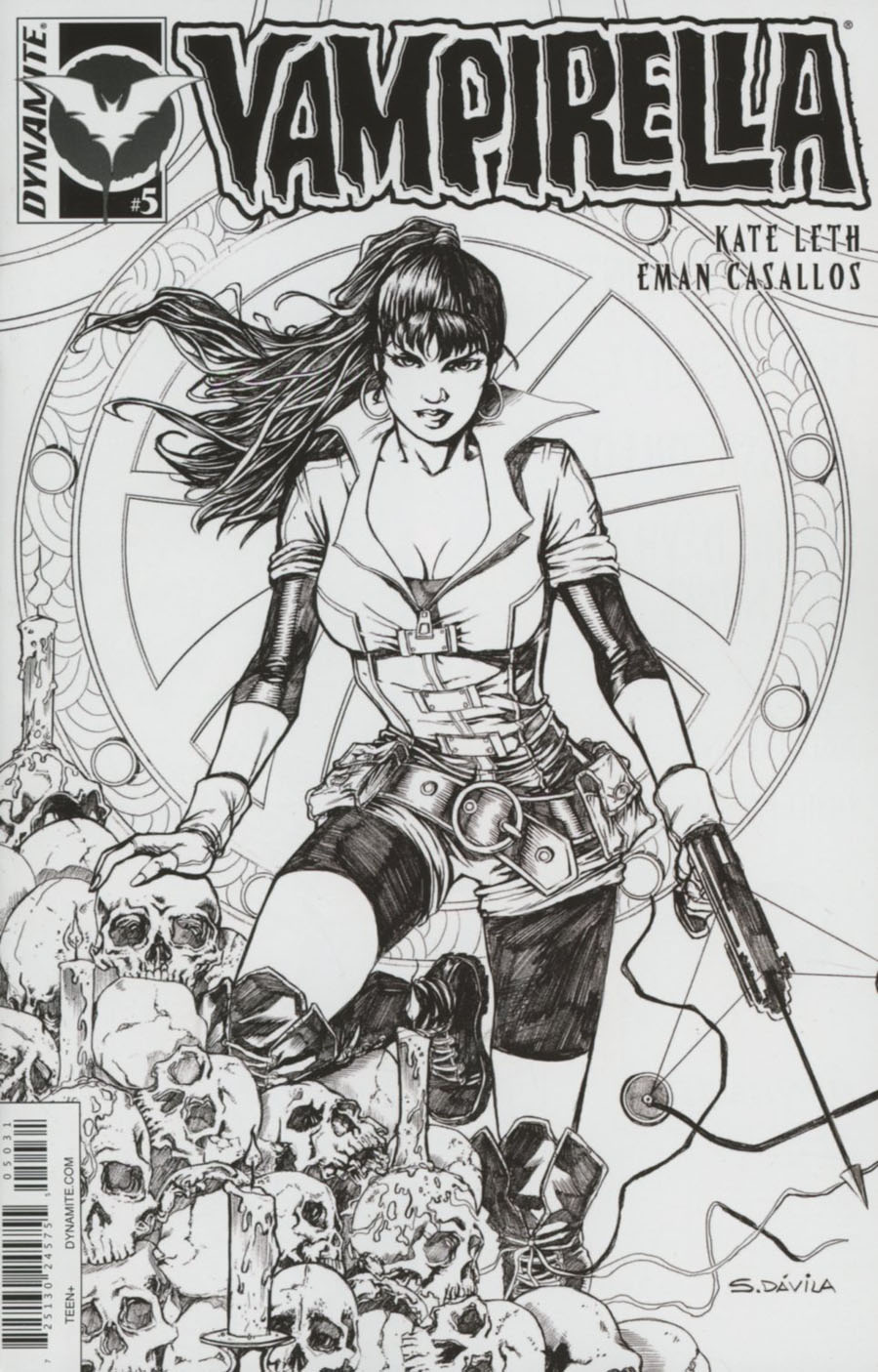 Vampirella Vol 6 #5 Cover C Incentive Sergio Fernandez Davila Black & White Cover