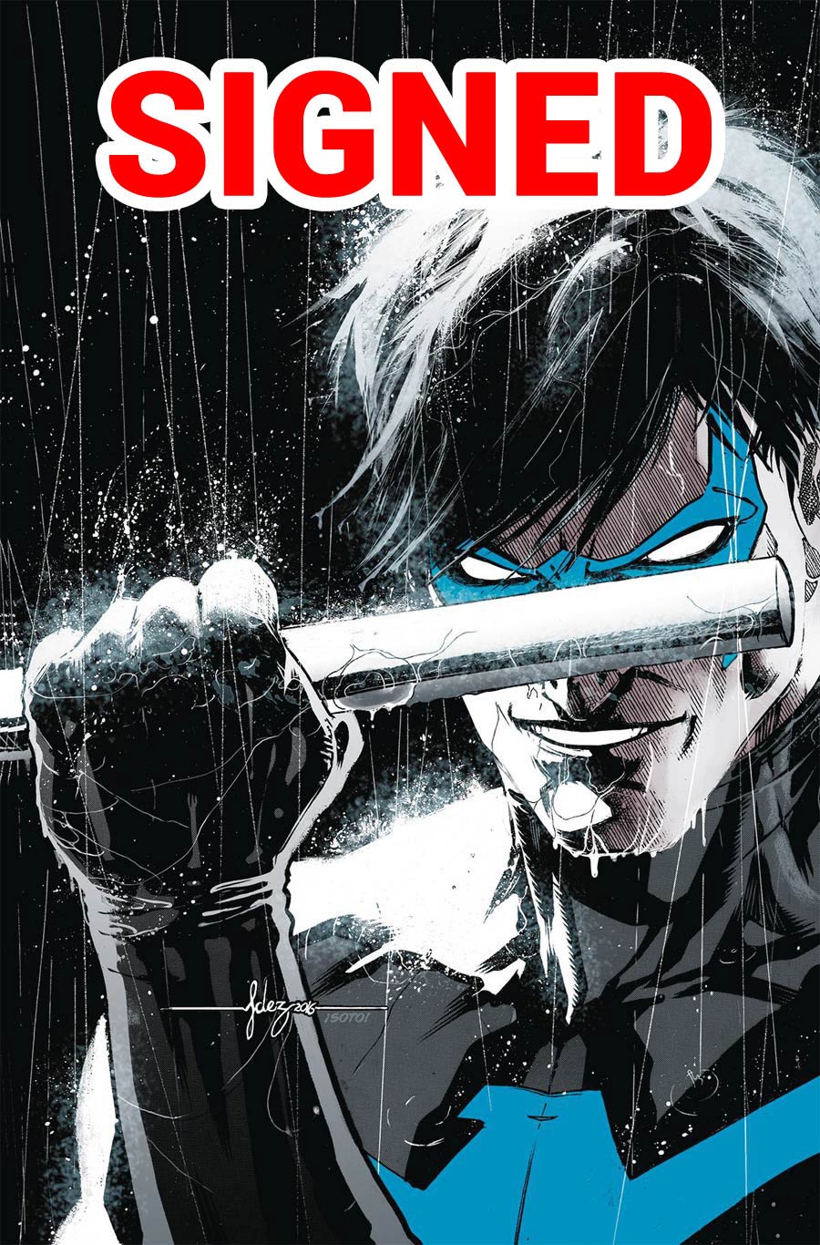 Nightwing Rebirth #1 Cover C DF Signed By Tim Seeley