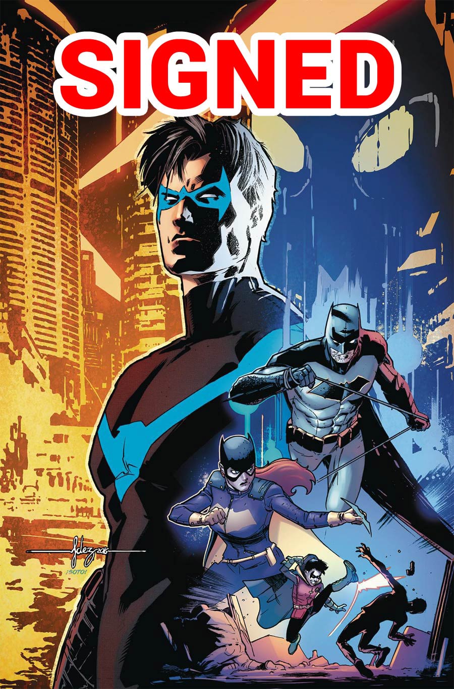 Nightwing Vol 4 #1 Cover C DF Signed By Tim Seeley