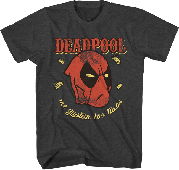 Deadpool Bighead Pool Charcoal T-Shirt Large