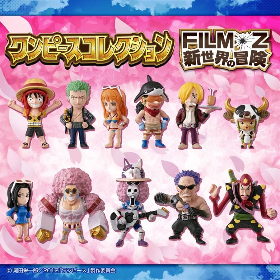 One Piece Collection - Film Z Adventure To The New World - Box Of 12 Blind Mystery Box Figures