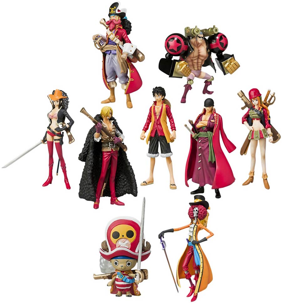 One Piece Chozoukei Damashii - Film Z Final Bout - Box Of 8 Blind Mystery Box Figures