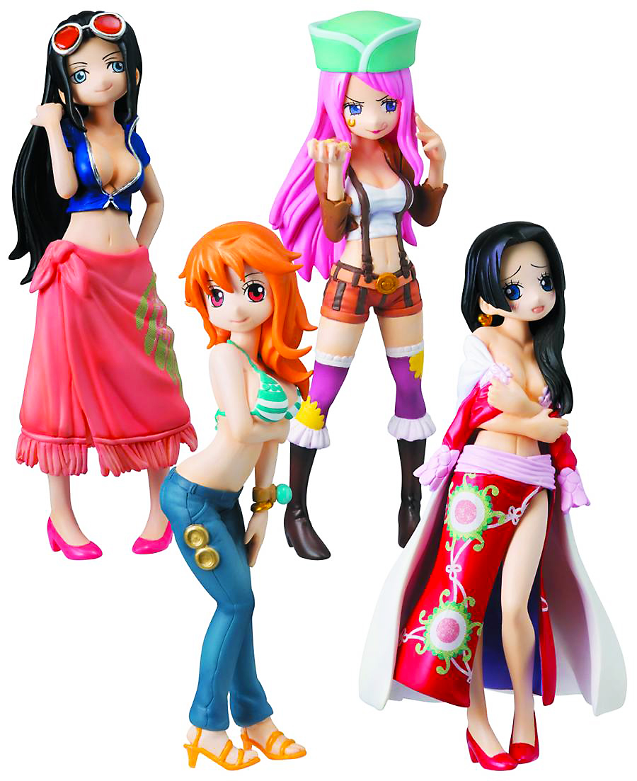 One Piece Half Age Characters - Girls Party - Box Of 8 Blind Mystery Box Figures