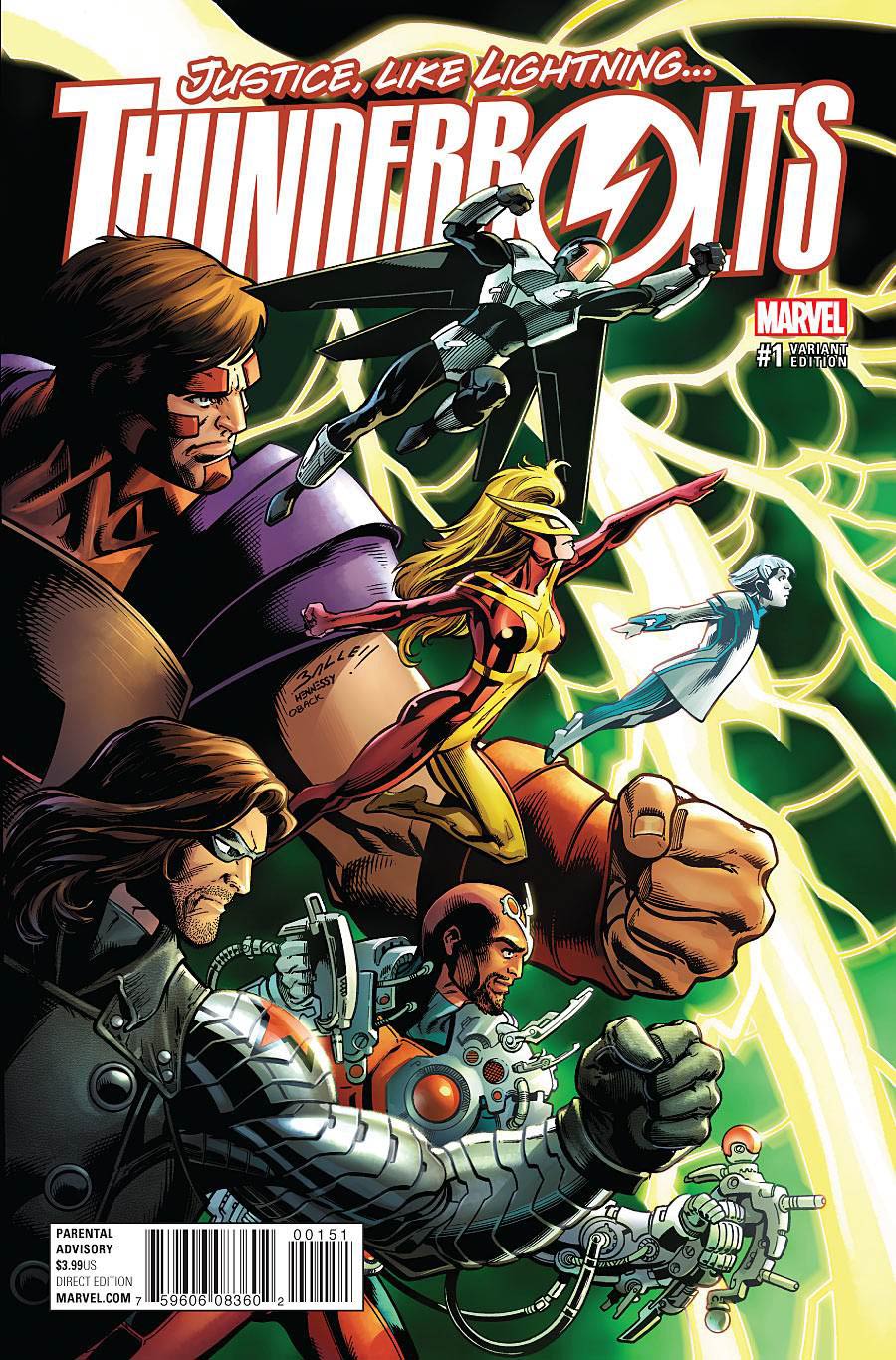 Thunderbolts Vol 3 #1 Cover E Incentive Mark Bagley Variant Cover