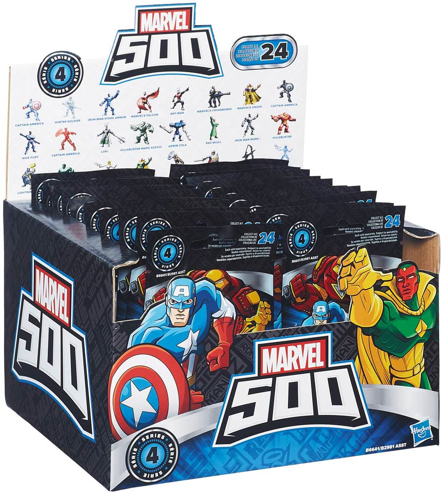 Marvel 500 2-Inch Collectible Figure Blind Mystery Box 201602 Pack