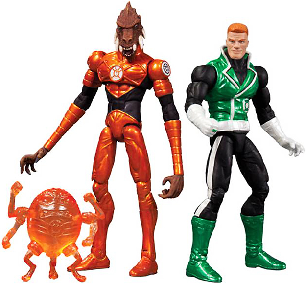 CMLL Hector Garza Jr. フィギュア　ルチャリブレ Guy Gardner vs Larfleeze 2-Pack Action Figure Set - Midtown Comics