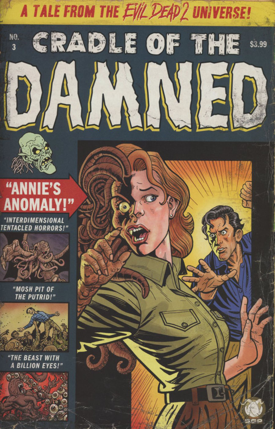 Evil Dead 2 Cradle Of The Damned #3 Cover B Regular Ty Templeton EC Homage Cover