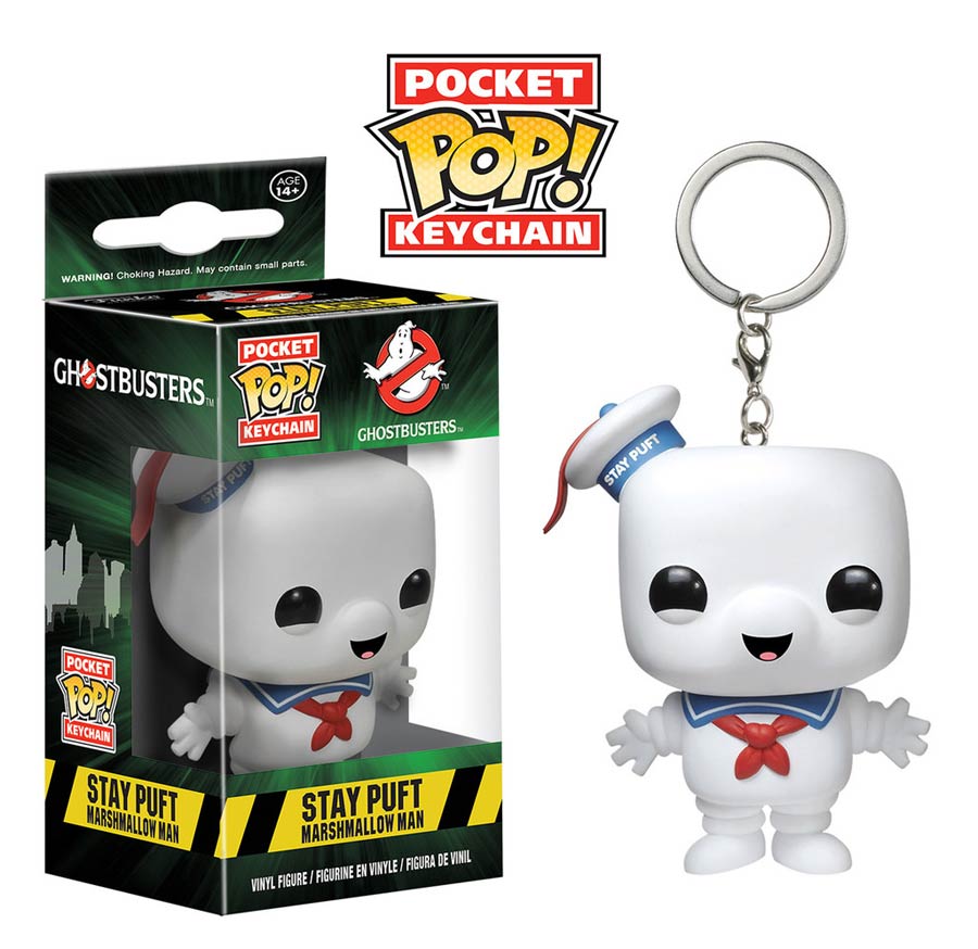 POP Ghostbusters Stay Puft Marshmallow Man Vinyl Figure Keychain