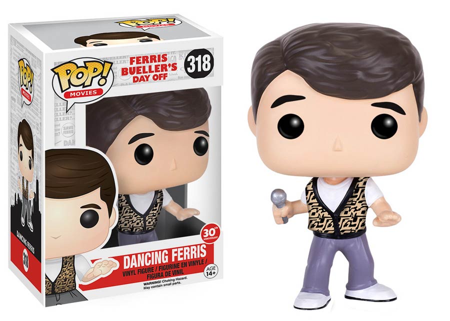 POP Movies 318 Ferris Buellers Day Off Dancing Ferris Vinyl Figure