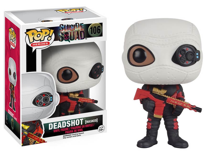 POP Heroes 106 Suicide Squad Deadshot Masked Vinyl Figure