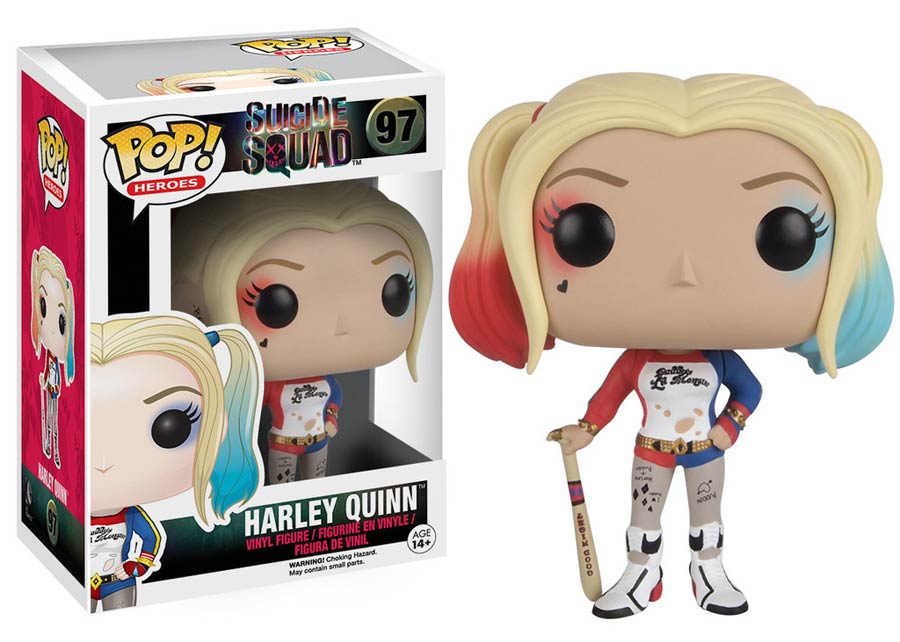 POP Heroes 97 Suicide Squad Harley Quinn Vinyl Figure