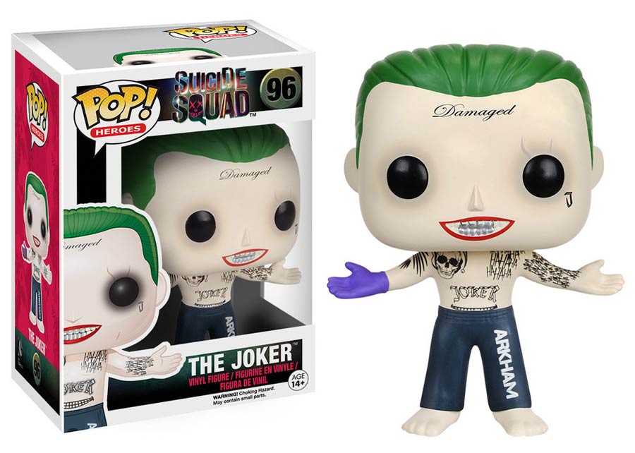 POP Heroes 96 Suicide Squad Joker Shirtless Vinyl Figure