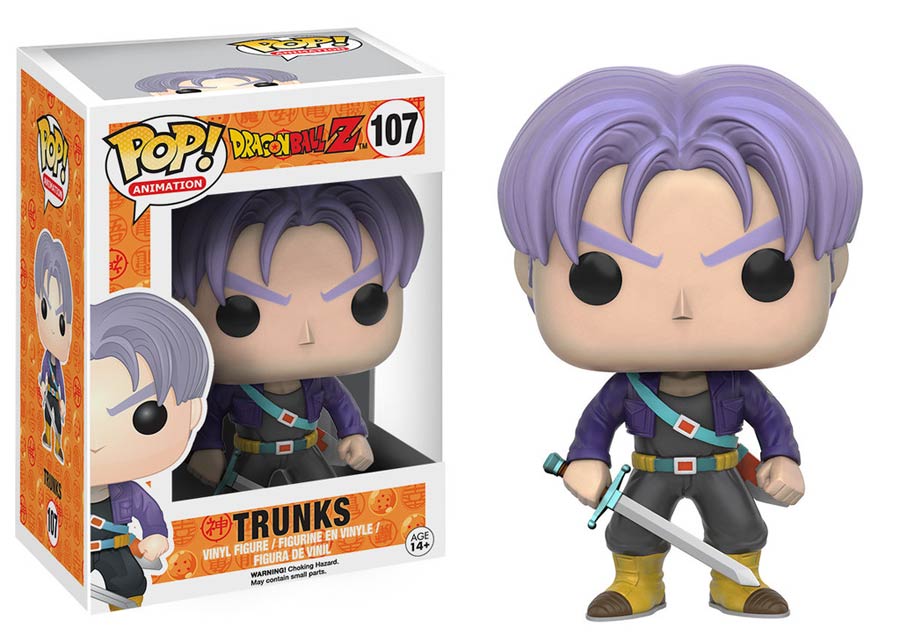 POP Animation 107 Dragon Ball Z Trunks Vinyl Figure
