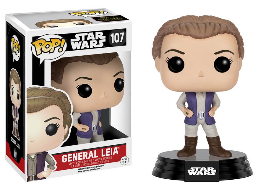 POP Star Wars 107 Episode VII The Force Awakens General Leia Vinyl Bobble Head