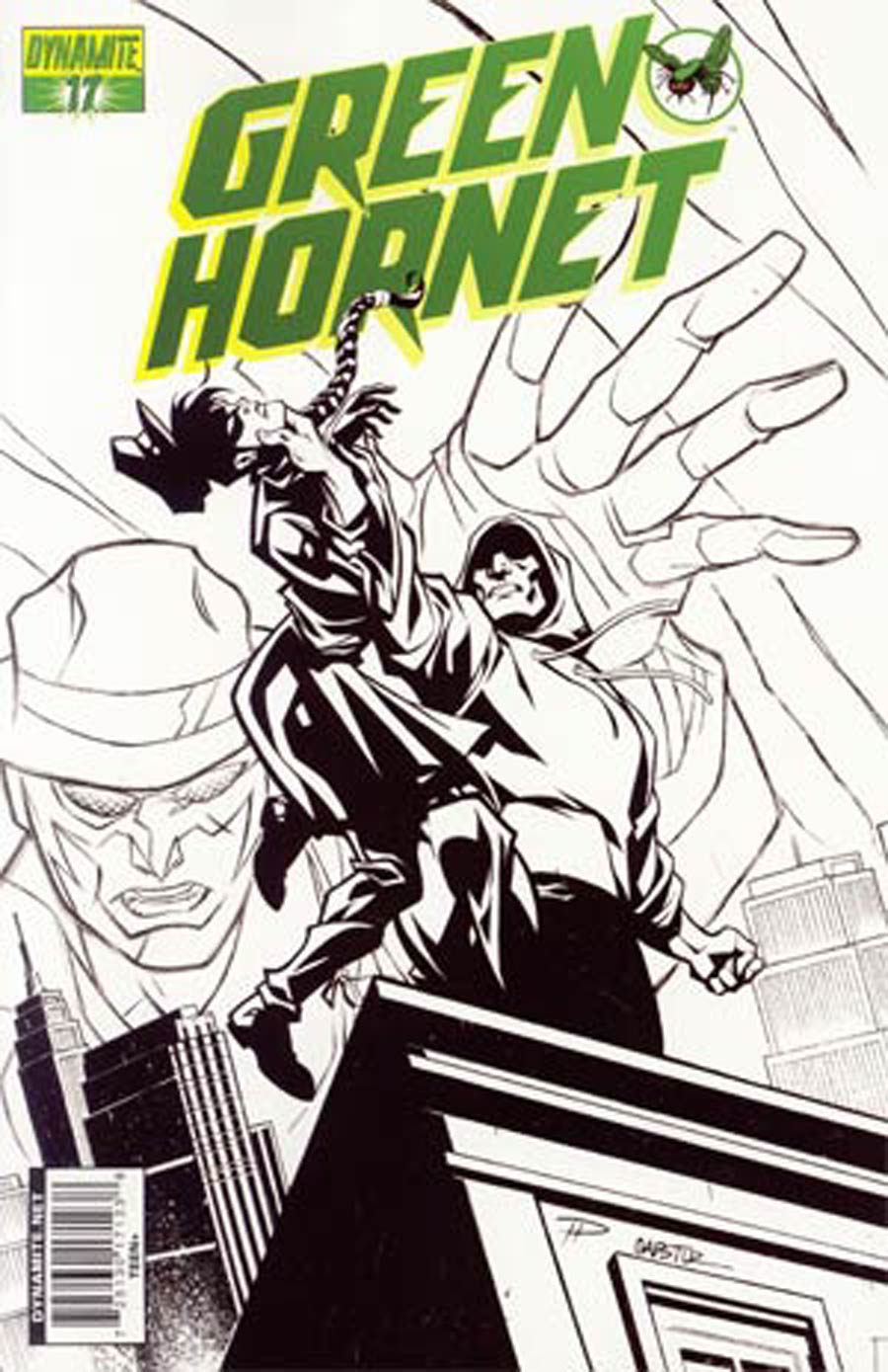 Kevin Smiths Green Hornet #17 Cover D Phil Hester Black and White Variant