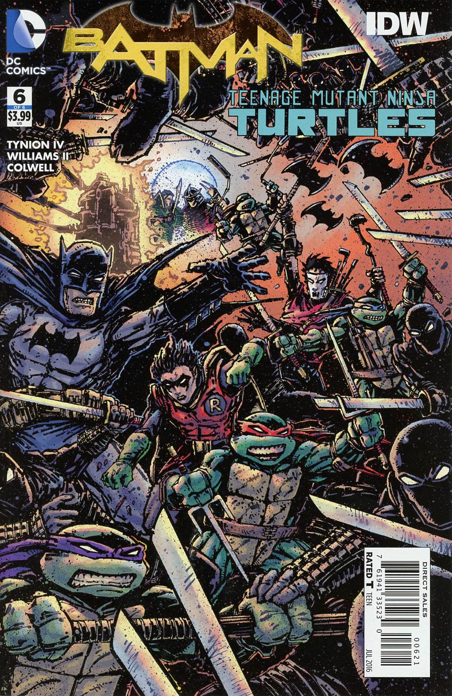Batman Teenage Mutant Ninja Turtles #6 Cover B Incentive Kevin Eastman Variant Cover