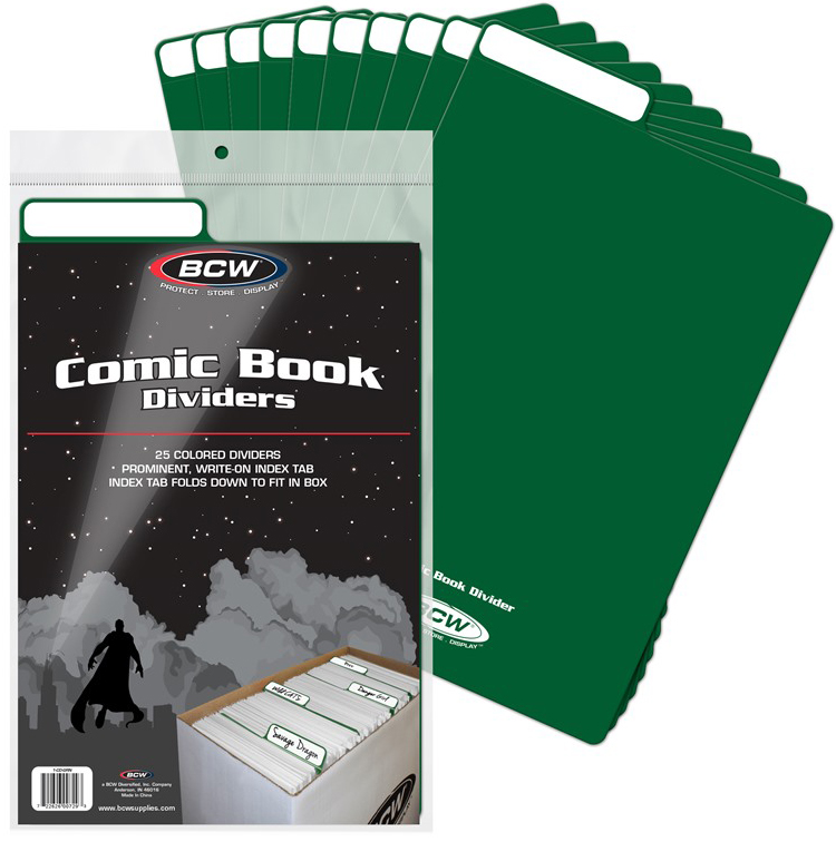 Comic Book Dividers - Green