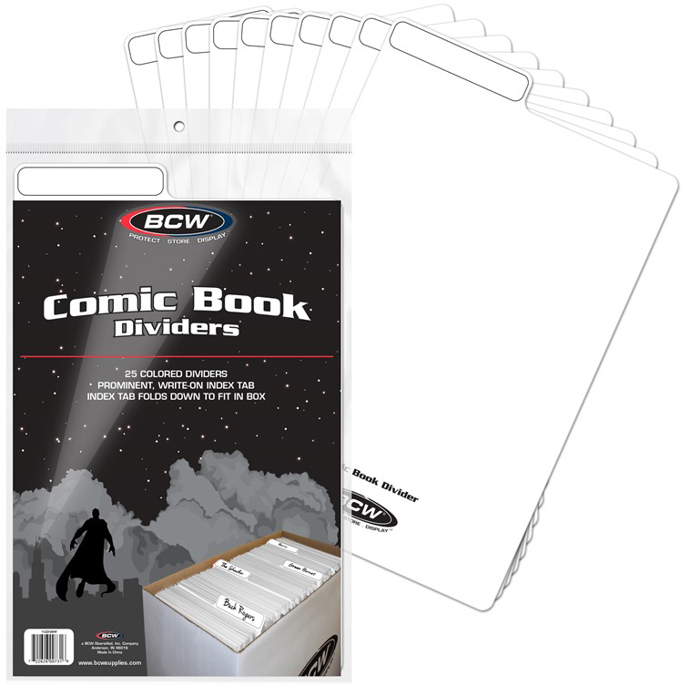 Comic Book Dividers - White