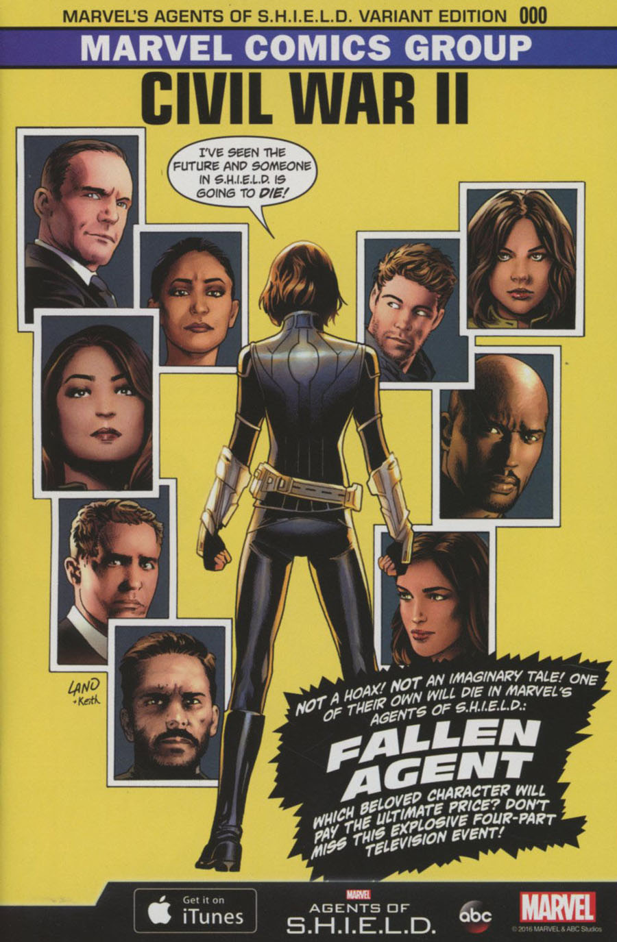 Civil War II #0 Cover E Incentive Greg Land Agents Of S.H.I.E.L.D. Variant Cover (Road To Civil War II Tie-In)