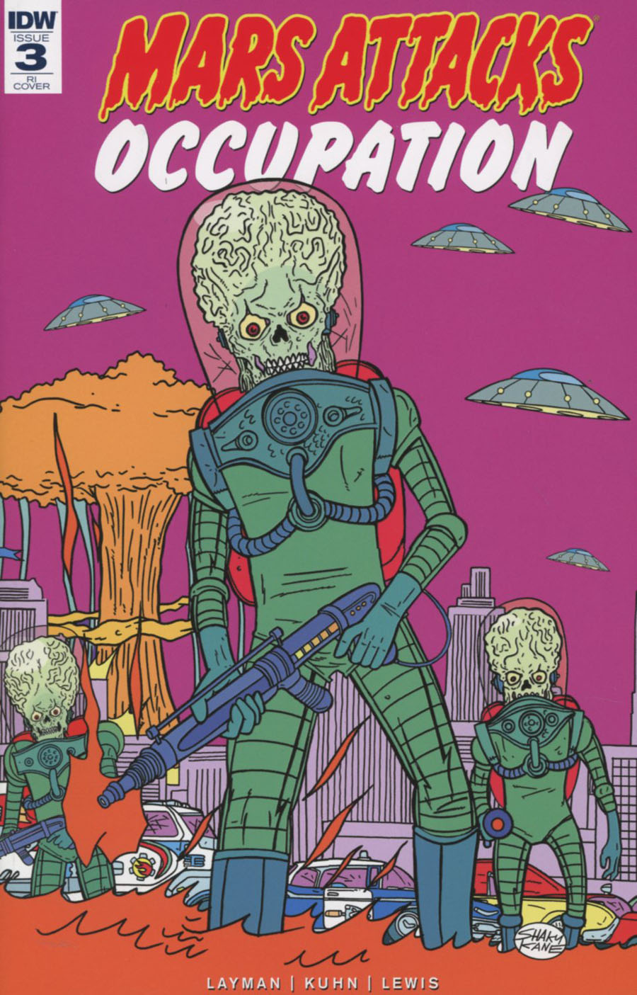 Mars Attacks Occupation #3 Cover C Incentive Shaky Kane Variant Cover