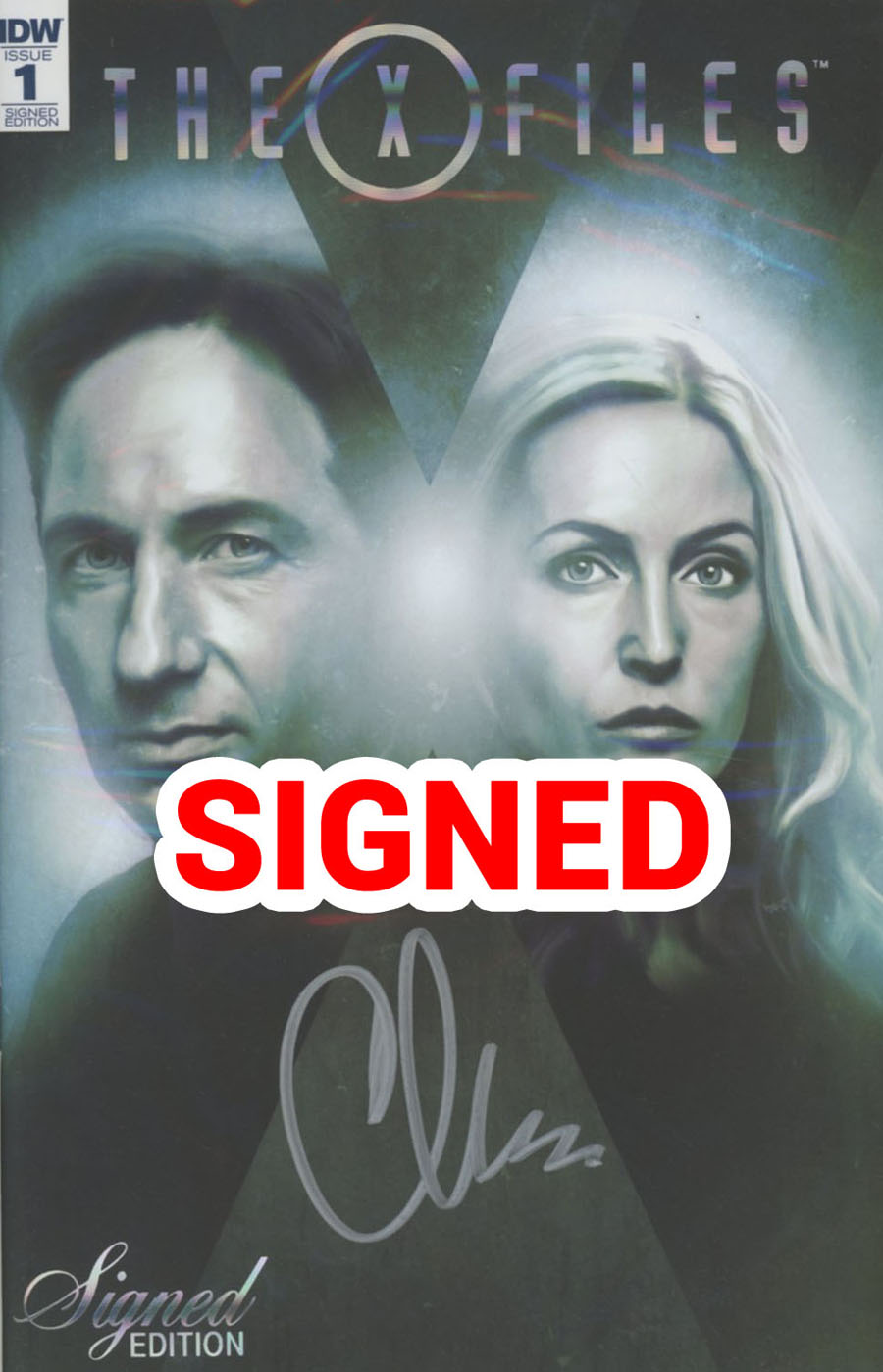 X-Files Vol 3 #1 Cover E Incentive Foil-Stamped Variant Cover Signed By Chris Carter