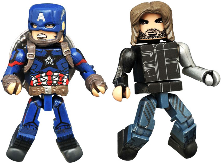 Marvel Minimates Series 66 Captain America Civil War Movie Captain America & Winter Soldier 2-Pack
