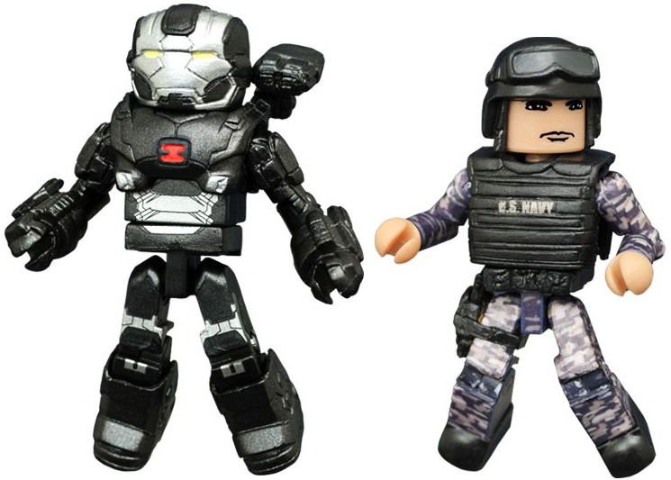 Marvel Minimates Series 66 Captain America Civil War Movie War Machine & Navy SEAL 2-Pack