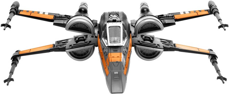 Star Wars Episode VII The Force Awakens Poe Damerons X-Wing Fighter Snaptite Model Kit