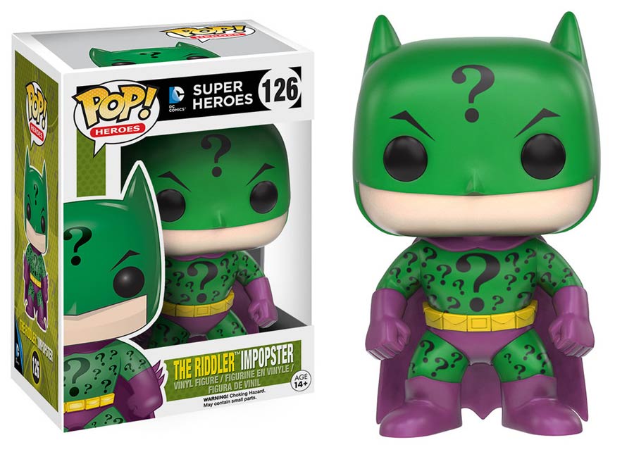 POP Heroes 126 The Riddler Impopster Batman Vinyl Figure