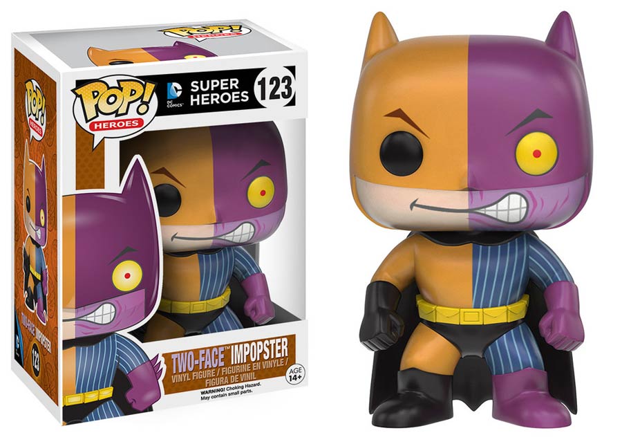 POP Heroes 123 Two-Face Impopster Batman Vinyl Figure