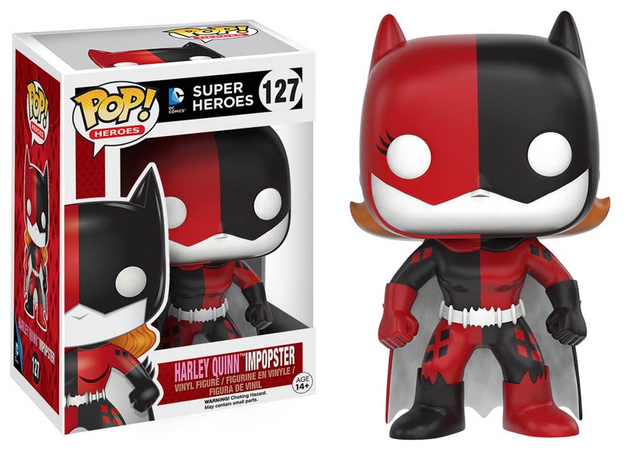 POP Heroes 127 Harley Quinn Woman Impopster Batman Vinyl Figure
