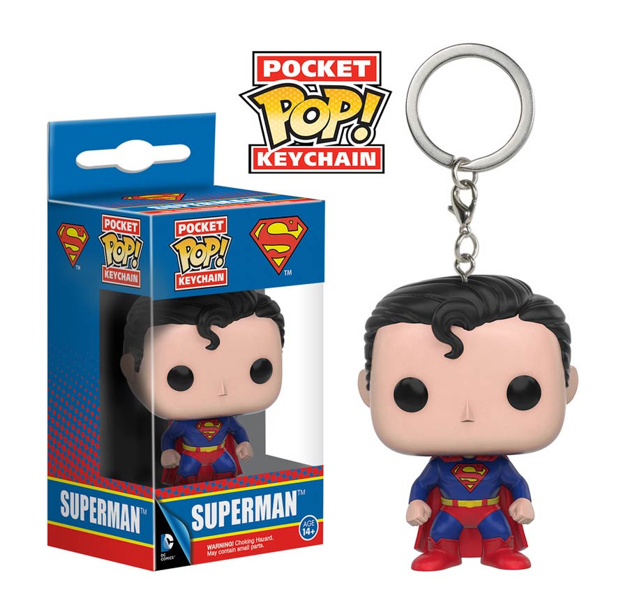 POP DC Comics Superman Vinyl Figure Keychain