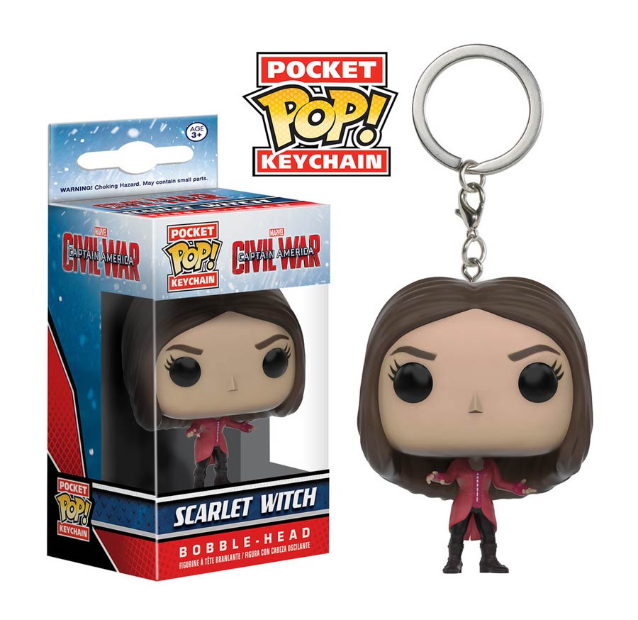 POP Captain America Civil War Scarlet Witch Vinyl Figure Keychain