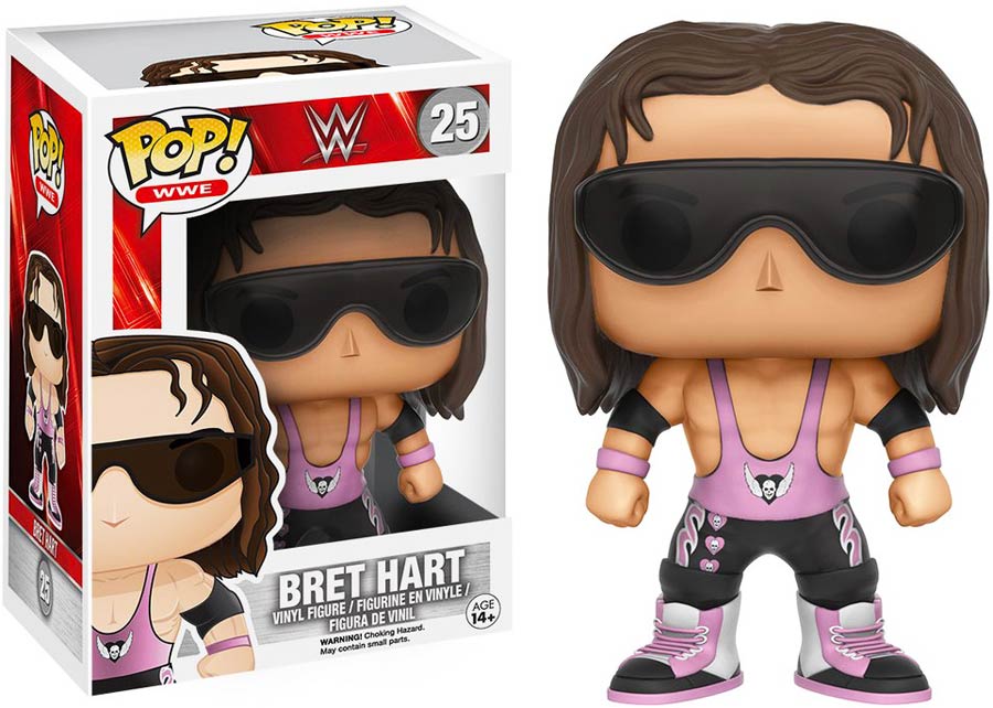 POP WWE 25 Bret Hart Vinyl Figure
