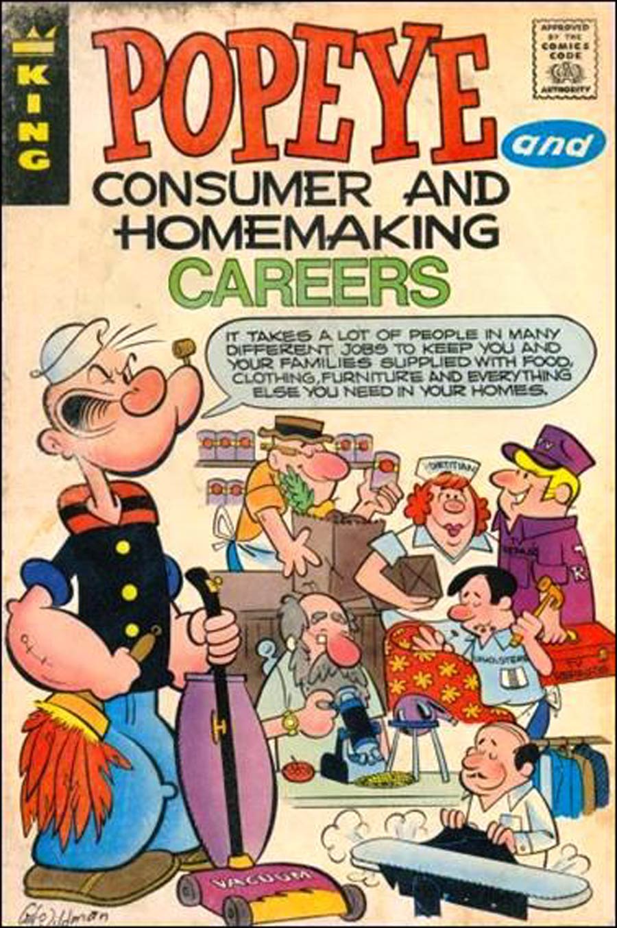 Popeye Educational Comics Giveaway E #6