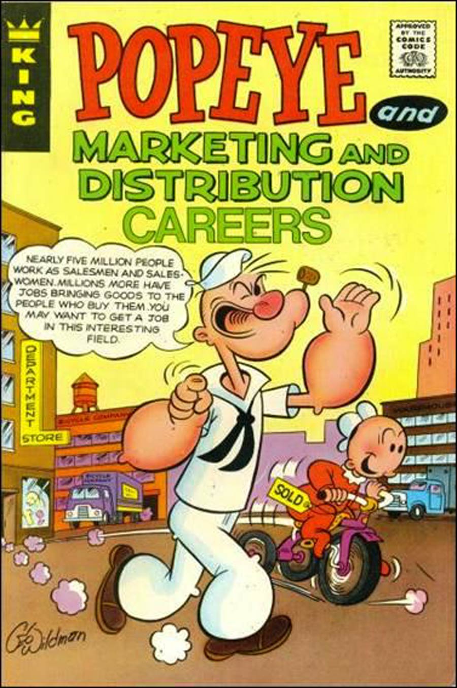 Popeye Educational Comics Giveaway E #9