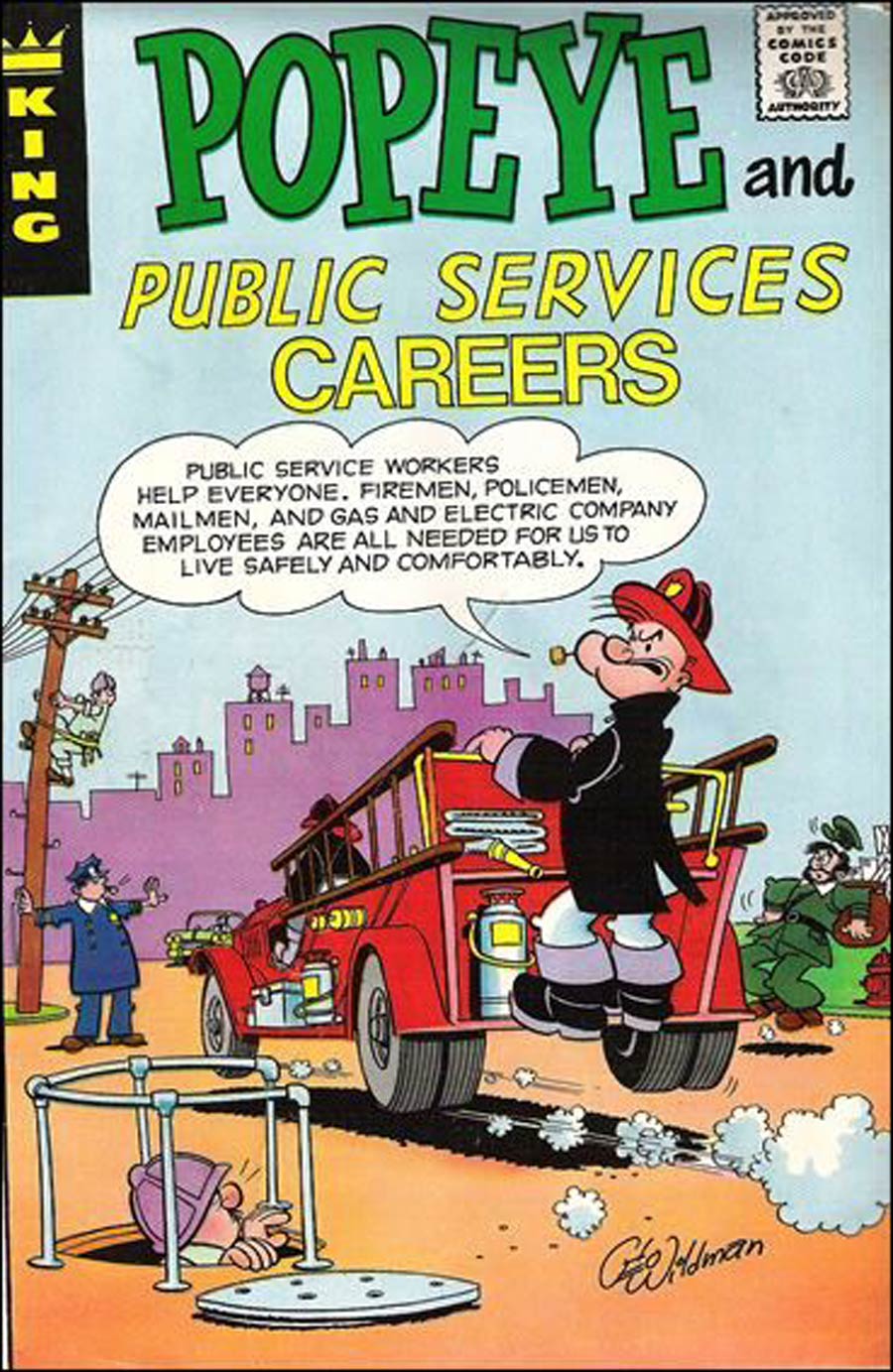 Popeye Educational Comics Giveaway E #11